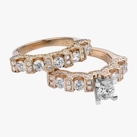 Amorist Five-Stone Bridal Set